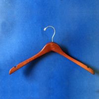 Walnut Dress Hanger with Notches