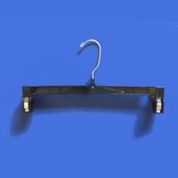 Black Skirt and Pant Hanger With Wire Hook